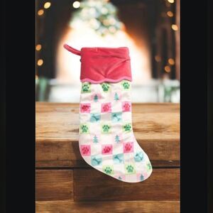 Festive Paw Print Stocking New!